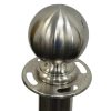Silver Barrier Posts Silver Barrier Posts