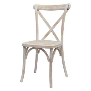 Rustic Limewash Crossback Chairs