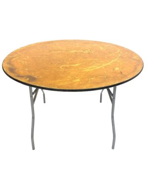 Ex Hire - 5ft 6 Varnished Banqueting Table - Clearance - BE Furniture Sales