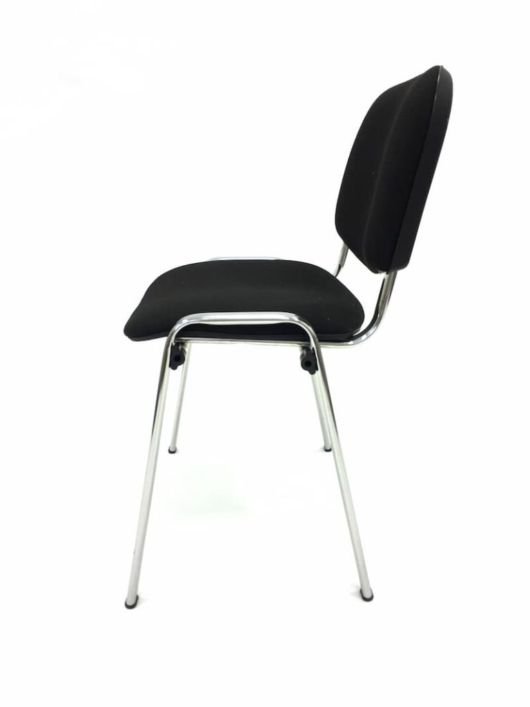 Black Conference Chairs - Silver Frame - BE Furniture Sales