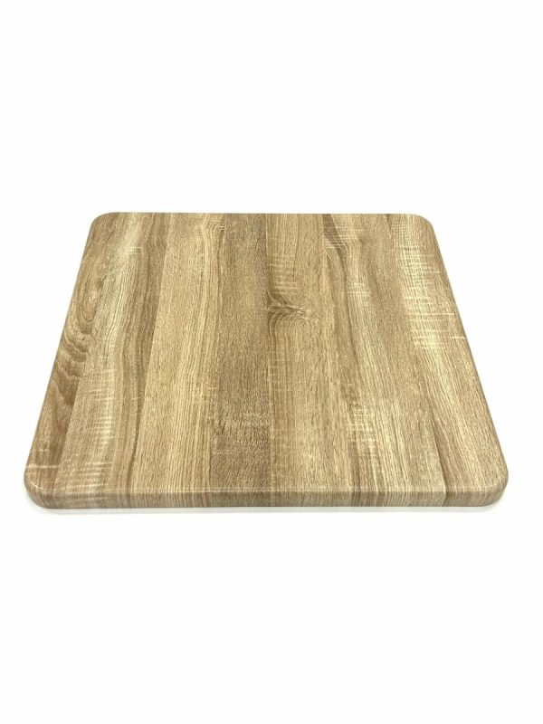Light Wood Effect Square Bistro Table Tops - 60cm - BE Furniture Sales