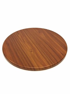 Mid Wood Effect Round Bistro Table Tops - 60cm Dia - BE Furniture Sales