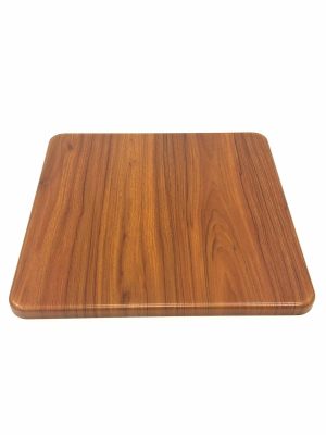 Mid Wood Effect Square Bistro Table Tops - 60cm - BE Furniture Sales