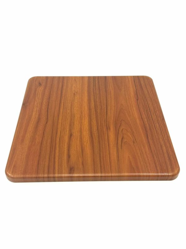 Mid Wood Effect Square Bistro Table Tops - 60cm - BE Furniture Sales