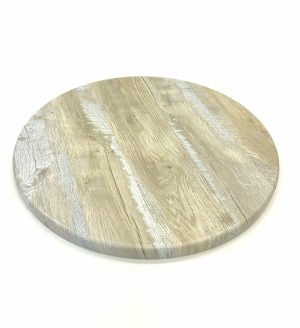 Natural Finish Round Bistro Table Tops - 60 cm Dia - BE Furniture Sales