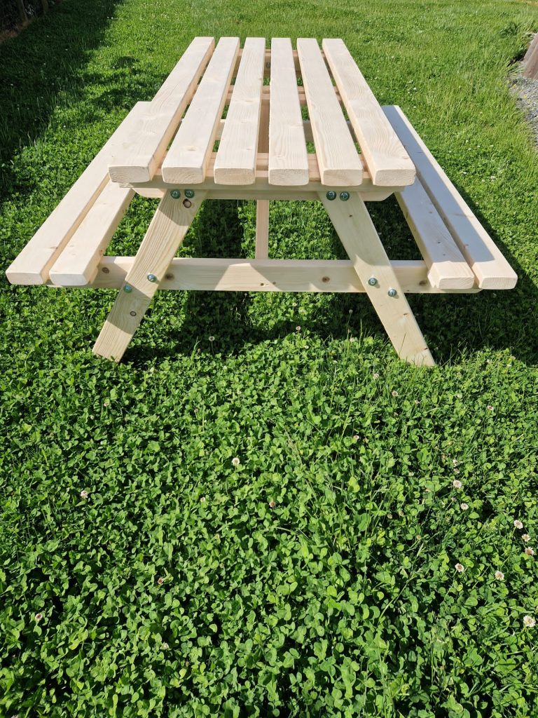 Wooden Picnic Benches 6 Seater BE Furniture Sales
