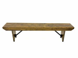 Rustic Wooden Benches - Folding Legs - BE Furniture Sales