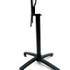 TB052 3 Black Flip Down Table Bases