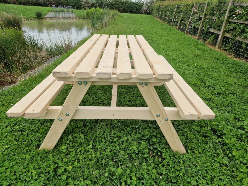 Wooden Picnic Benches 6 Seater BE Furniture Sales