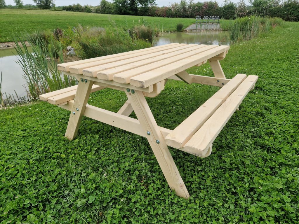Wooden Picnic Benches 6 Seater BE Furniture Sales