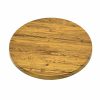 Aged Pine Effect Round Bistro Table Top - 60 cm Dia - BE Furniture Sales