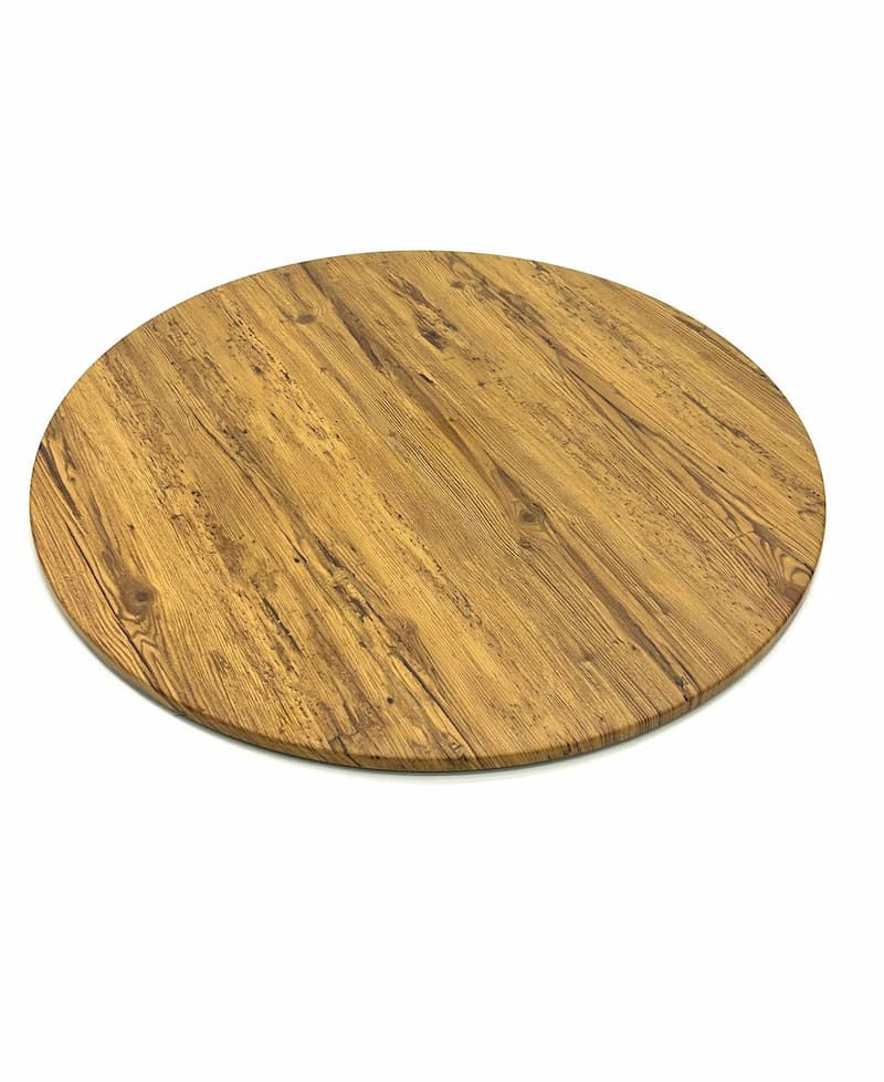 Aged Pine Effect Round Table Tops 70 cm Dia