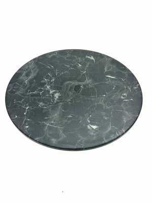 Alcantara Black Round Bistro Table Top - 70 cm Dia - BE Furniture Sales