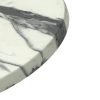 Romeo White Marble Effect Round Table Tops Romeo White Marble Effect Round Table Tops