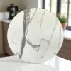 Romeo White Marble Effect Round Table Tops Romeo White Marble Effect Round Table Tops - BE Furniture Sales