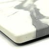 BE-ITS70-RW 4 White Marble Effect Table Tops