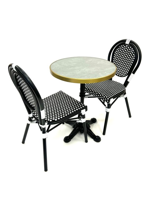 Black Paris Bistro Set