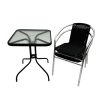 Glass Table Balcony Set Glass Table Balcony Set