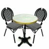 Paris Bistro Set in Black - 2 Bistro Chairs & Table - BE Furniture Sales