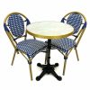 Paris Bistro Set in Blue - 2 Bistro Chairs & 1 Table - BE Furniture Sales