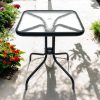 SC-073 Table Square Glass Garden Table