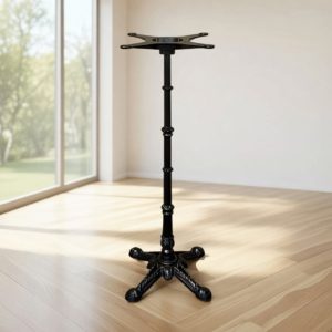 Black Cast Iron High Table Base - BE Furniture Sales