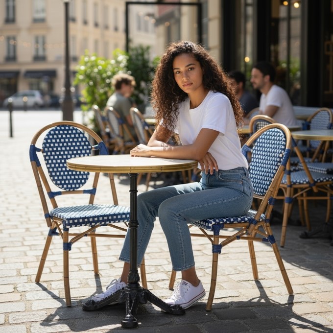 Blue Paris Bistro Set