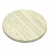 White Driftwood Effect Round Bistro Table Top - 60cm Dia - BE Furniture Sales