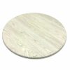White Driftwood Effect Round Bistro Table Top - 70cm Dia - BE Furniture Sales