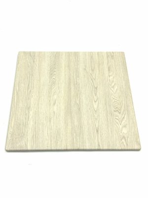 White Driftwood Effect Square Bistro Table Top - 70 cm Sq - BE Furniture Sales