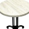 Misano Table - Driftwood Top (3) Misano Bistro Tables