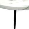 Mistral High Table - Romeo White Marble Top 3 Mistral High Tables