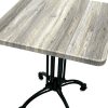 Monza Table with Grey Top 3 Monza Bistro Tables