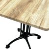 Monza Table with Ligh Wood Top 3 Monza Bistro Tables