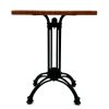 Monza Table with Mid Wood Top 2 Monza Bistro Tables