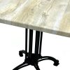 Monza Table with Natural Top 3 Monza Bistro Tables