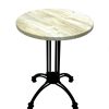 Mugello Table - Natural Wood Top 1 Mugello Bistro Tables