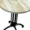 Mugello Table - Natural Wood Top 3 Mugello Bistro Tables