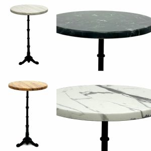 Stavelot Cast Iron High Tables with a Choice of Table Tops - BE Furniture Sales