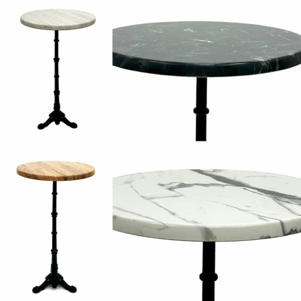 Stavelot Cast Iron High Tables Choice of Table Tops BE Furniture Sales