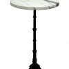Stavelot High Table - Romeo White Marble Top 1 Stavelot High Tables