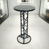 Stowe High Table Alcantara Black Top Stowe Truss High Tables