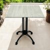 Algarve Table - White Driftwood Top Algarve Bistro Tables