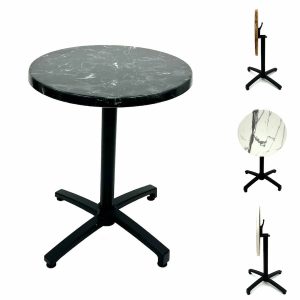 Imola Flip Down Bistro Tables with a choice of table tops - BE Furniture Sales