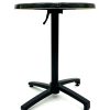 Imola Table with Black Alcantara Top 2 Imola Bistro Tables