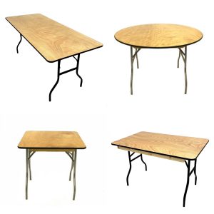 Varnished Wooden Tables