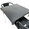 Black Tejo Set, 2 chairs & table 3 Black Tejo Furniture Sets