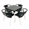 Grey Tejo Cafe Set - Table & 4 Chairs - BE Furniture Sales