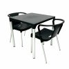 Grey Tejo Cafe Set - Table & 2 Chairs - BE Furniture Sales