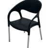 Mira Chairs - Grey 1 Grey Plastic Chairs